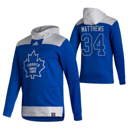 Toronto Maple Leafs Auston Matthews 34 2020-21 Reverse Retro Sawyer Hoodie - Homem